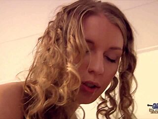 Blonde Beauty Devours Old Man's Load After Tight Action