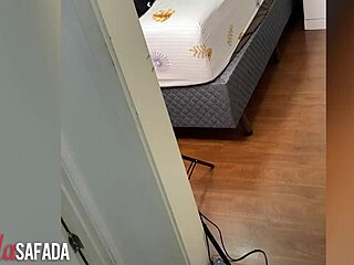 My husband left me alone with a well-endowed neighbor in his room