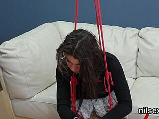 Unusual cutie endures extreme anal treatment.