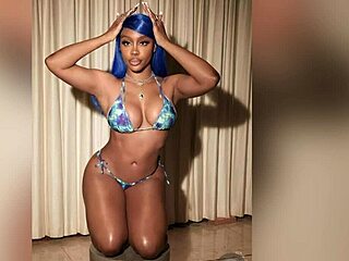 Fans jerk off to sexy ebony celebrity SZA in tribute contest