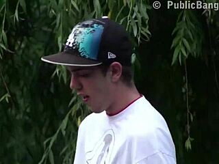 does alexis crystal do extreme public threesome on the street?