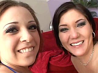 Tia Sweet and Claire Dames Love Bending Over. Teen in Lingerie Gets Facial.