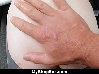 i caught this 18 year old stealing and dominated her tight pussy in the shop