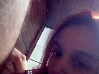 sucking cock with care and cum in mouth