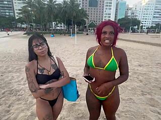 I met two hot girls at Copacabana beach and invited them over for a good time
