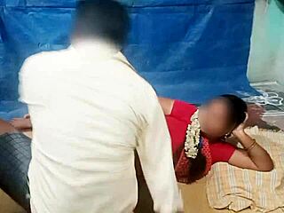 A real couple from an Indian village are having nice sex at home