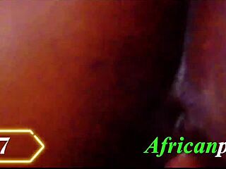 Ebony girl fucked by a big dick in the form of an arrow