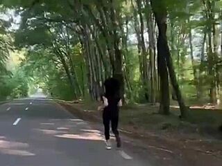 he interrupts her from training to give her the protein from his dick