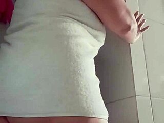 madura caliente in ducha prepares for fucking with big tits flashing bent over ass