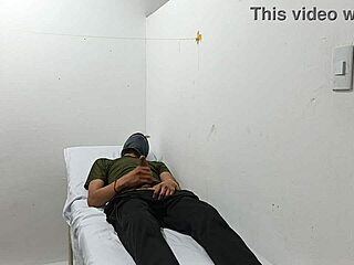 Kinky doctor masturbates his cock in the office. Cute latina young 18+ patient pretty.