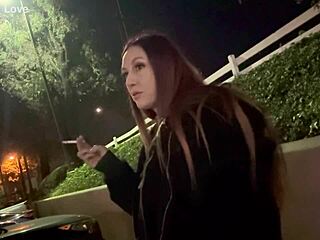 Artemisia Love Smokes Seductively In Outdoor Solo Session