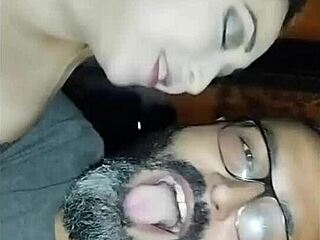 Watch Me Suck My Friend's Huge Cock Right In Front Of Her!