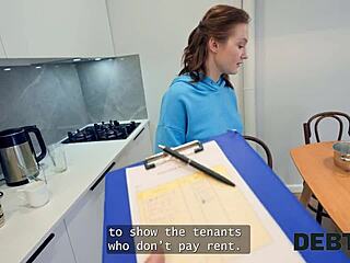 Russian college girl shows natural body before first anal