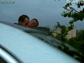 Girl Receives Facial Through Car Window in Public