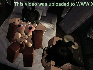 Mating season for two bunnies with blowjob and creampie.