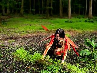 just a little anal bug crawling in mud with lily thot