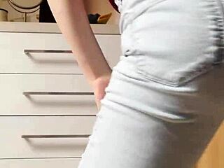 Petite 18+ Blonde Undresses In Homemade Striptease Dance.