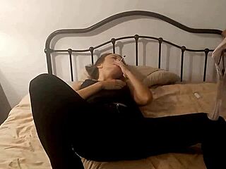 amoul in black satin dress gets wild doggystyle fuck with blowjob and rimming