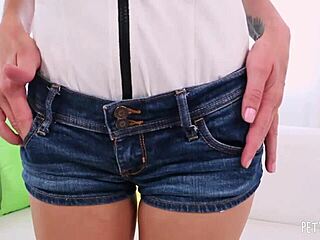 Petite girl is crazy about huge dicks and she loves to fuck with a passion