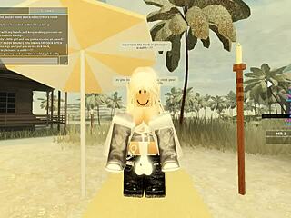feeling excited in roblox porn with blonde new zealand girl