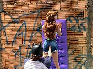 Latina Fuck Doll Masturbates with Toys in Public Anal