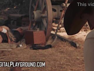 Vicki Chase Takes A Ride On Cowboy Scott Nails