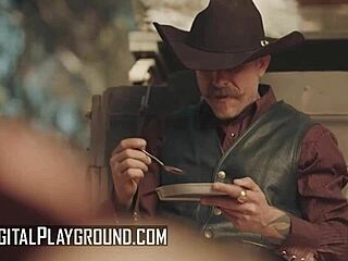 Vicki Chase Takes A Ride On Cowboy Scott Nails