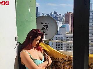 girlfriend calms with cumshot in ass