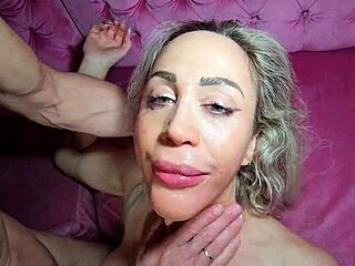 hot blonde feels emotional about her first anal at the club with monster cock