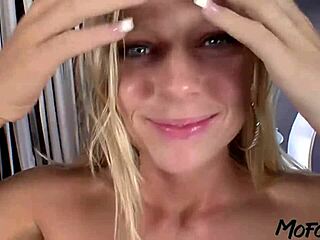 Mofozo com - The first porn video of a 19-year-old blonde
