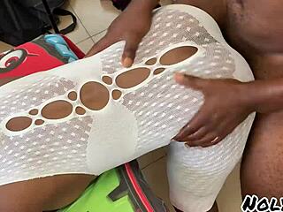 Hot sexy ebony babe gets fucked passionately in her room! 😍 So juicy and wet.