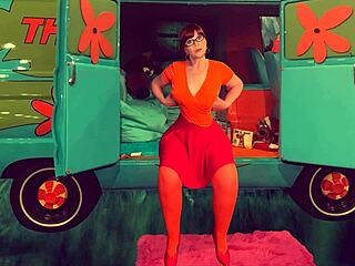 Mature sleuth Granny Velma solves puzzles and sucks cocks