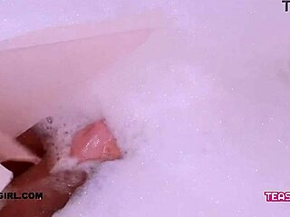 Bath time for a sweet and sexy teen