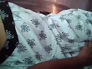 Look at my sleeping desi wife’s big ass exposed