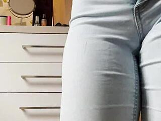 Petite 18+ Blonde Undresses In Homemade Striptease Dance.