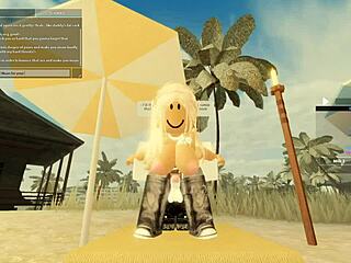 feeling excited in roblox porn with blonde new zealand girl