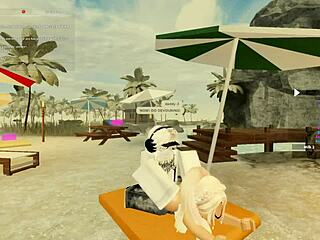 feeling excited in roblox porn with blonde new zealand girl