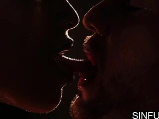 ebony bound to make you sweat by sinfulxxx with fingering and deepthroat.