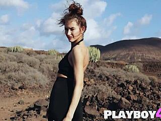 Petite Milf Babe Exposing Her Stunning Body Outdoors