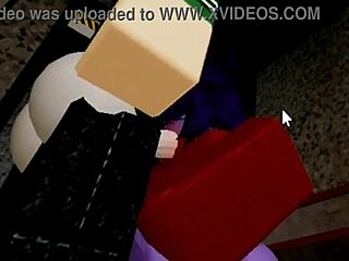 two fnaf roblox sluts getting fucked hard!