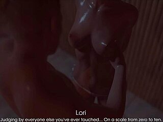 Feeling pleasure in big tits game.