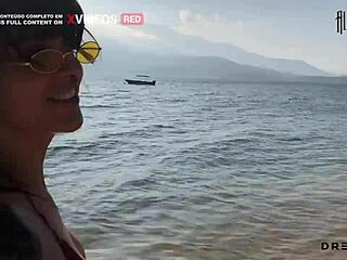 pervertida shows tits on beach then fucks me on rocks