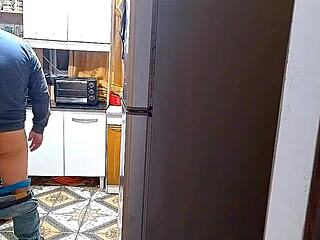 The kitchen where the wife has sex with her lover