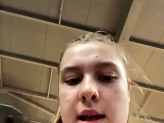 Training in the gym turns to fucking with a pretty girl