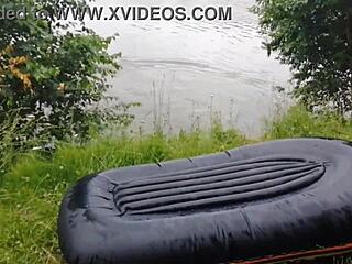 milf brunette's outdoor vacation sex compilation
