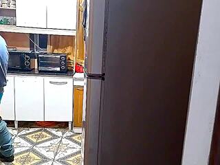 The kitchen where the wife has sex with her lover