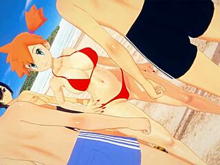 Misty Gets Triple Penetration On The Beach!