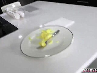 Teen gang bang turns into cock competition in family game