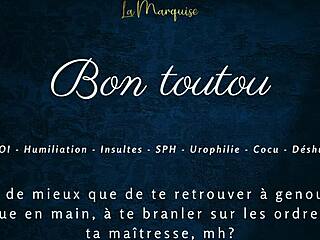 bon toutou french joi femdom humiliation