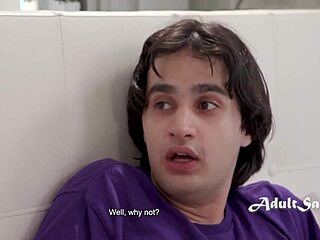 Step Mom Annie King Catches Step Son Wanking and Joins In